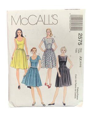 McCalls Vintage Dress Pattern 2575 Size 4-6-8 Uncut